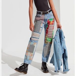Urban Outfitters Levi’s cool patched jeans